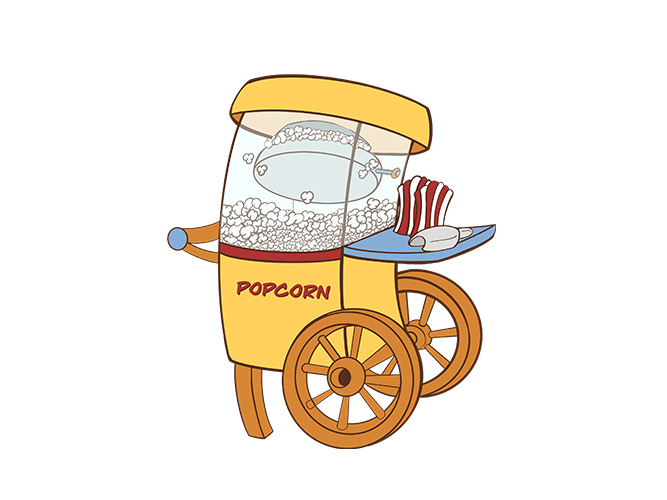 Popcorn Machine Artwork Image